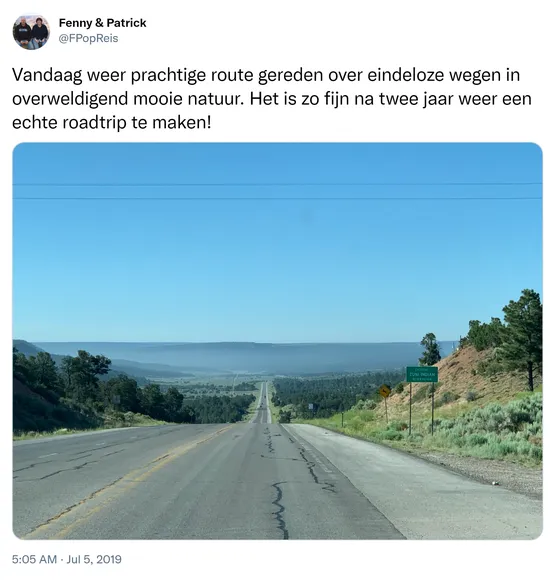 Vandaag weer prachtige route gereden over eindeloze wegen in overweldigend mooie natuur. Het is zo fijn na twee jaar weer een echte roadtrip te maken! https://t.co/MGIfHXvv7g
