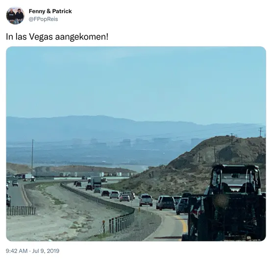 In las Vegas aangekomen! https://t.co/yg5EWaasg1
